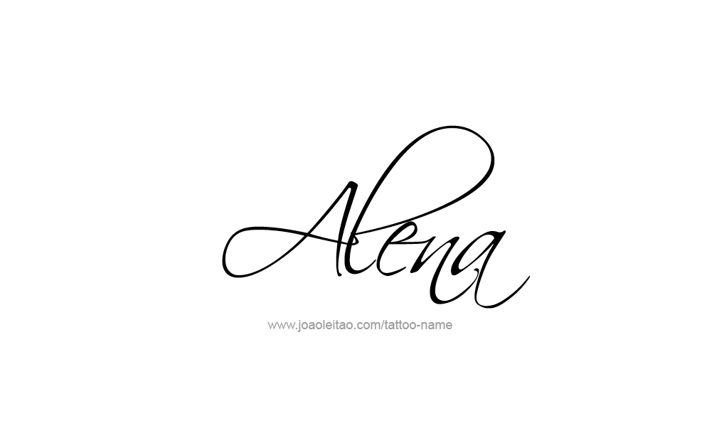 Tattoo Design  Name Alena   