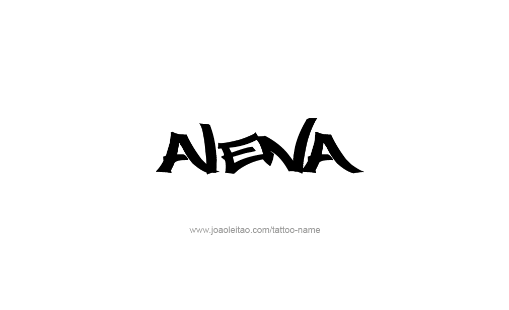 Tattoo Design  Name Alena   