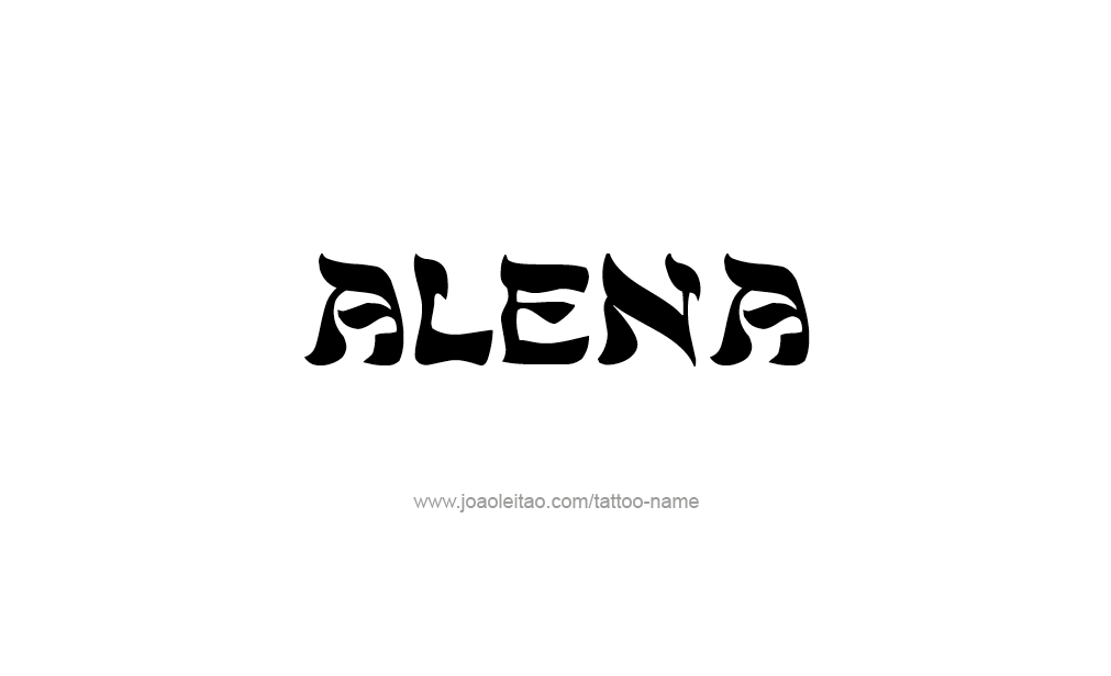 Tattoo Design  Name Alena   