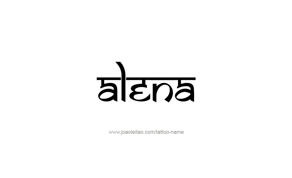 Tattoo Design  Name Alena   