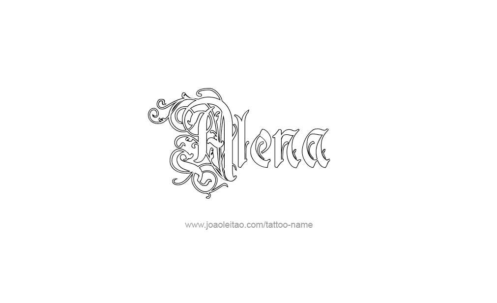 Tattoo Design  Name Alena   