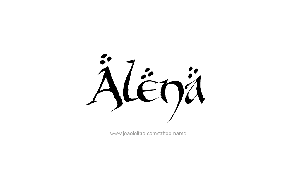 Tattoo Design  Name Alena   
