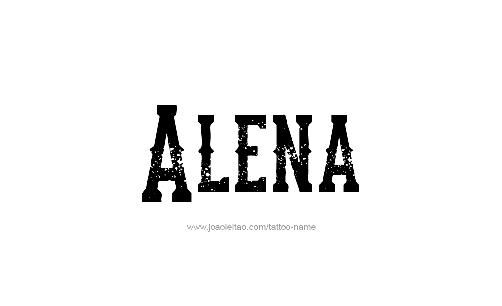 Tattoo Design  Name Alena   