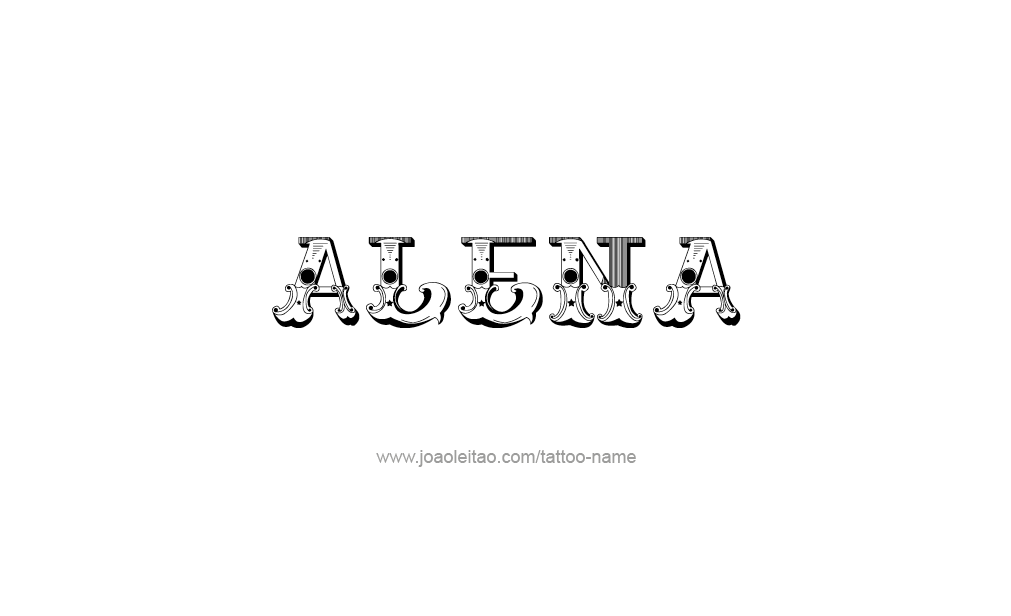 Tattoo Design  Name Alena   