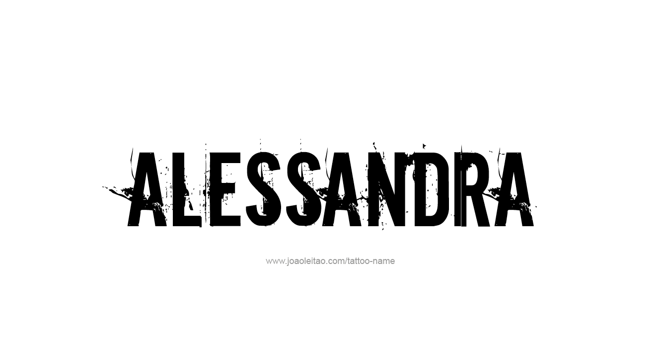 Tattoo Design  Name Alessandra   