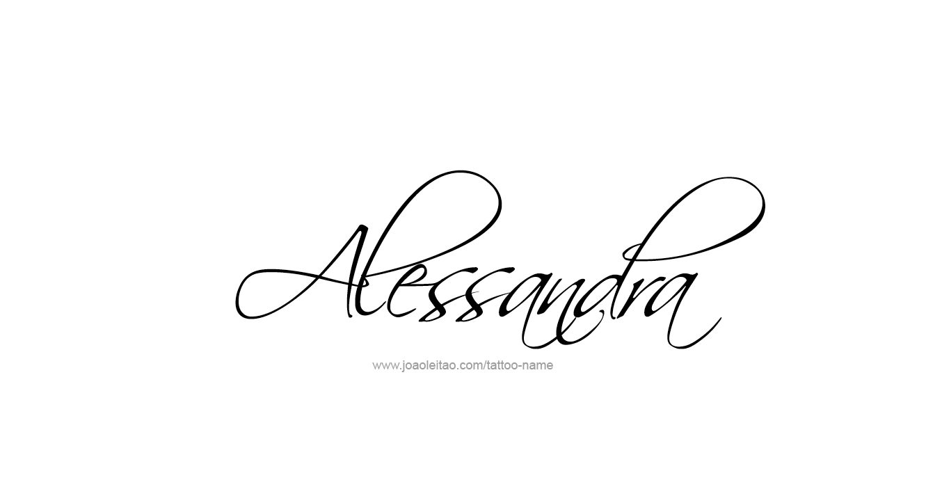 Tattoo Design  Name Alessandra   