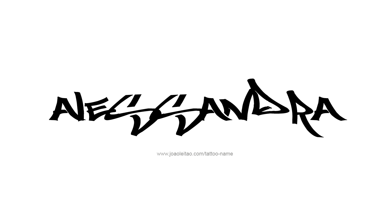 Tattoo Design  Name Alessandra   