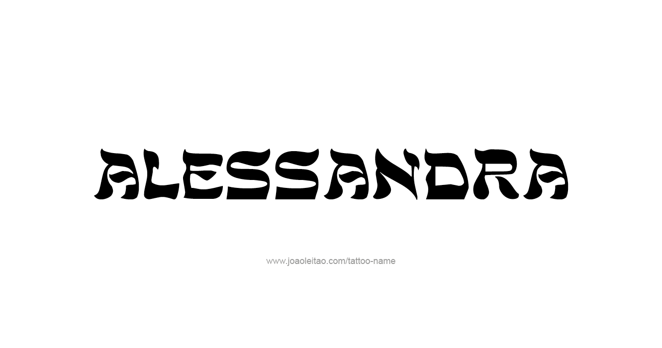 Tattoo Design  Name Alessandra   