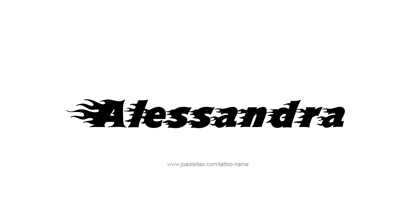 Tattoo Design  Name Alessandra   