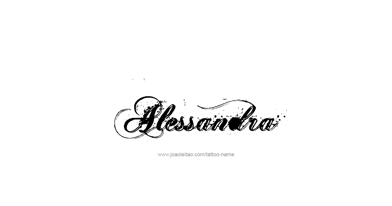 Tattoo Design  Name Alessandra   