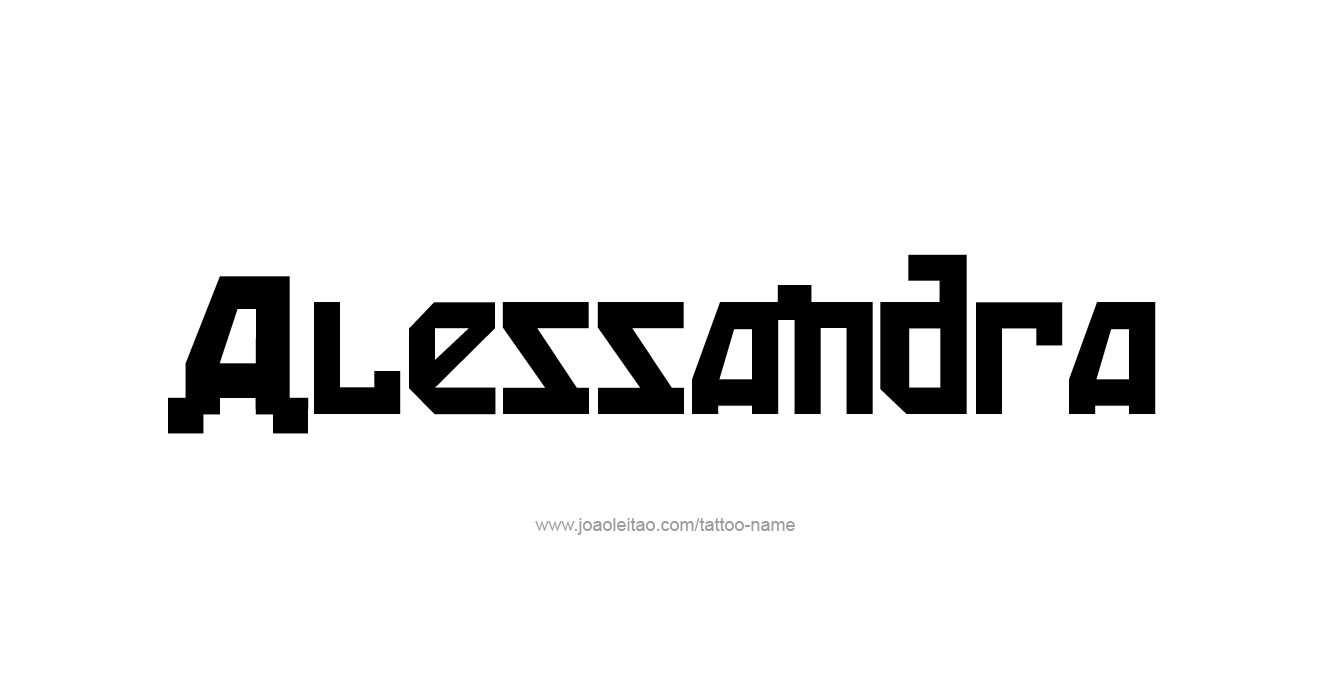 Tattoo Design  Name Alessandra   