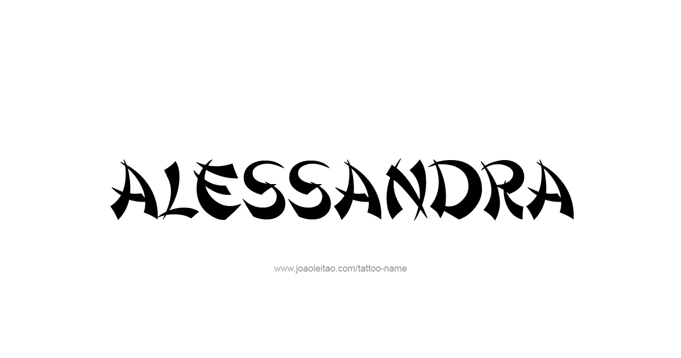 Tattoo Design  Name Alessandra