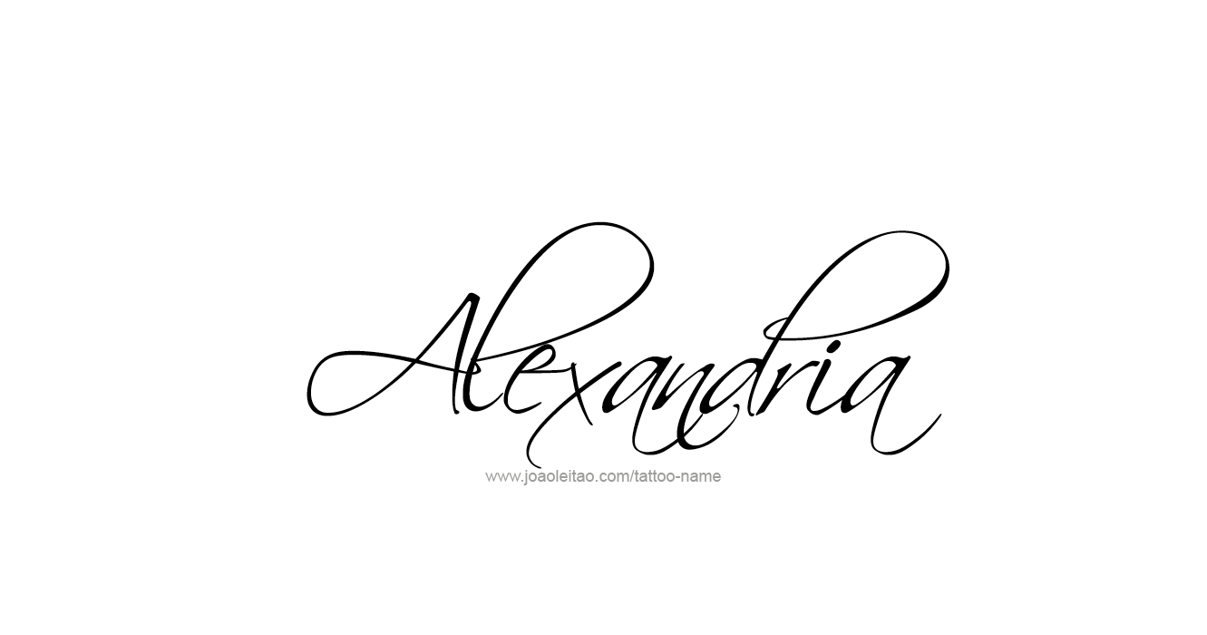 Tattoo Design  Name Alexandria   