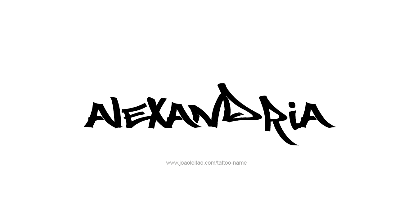 Tattoo Design  Name Alexandria   