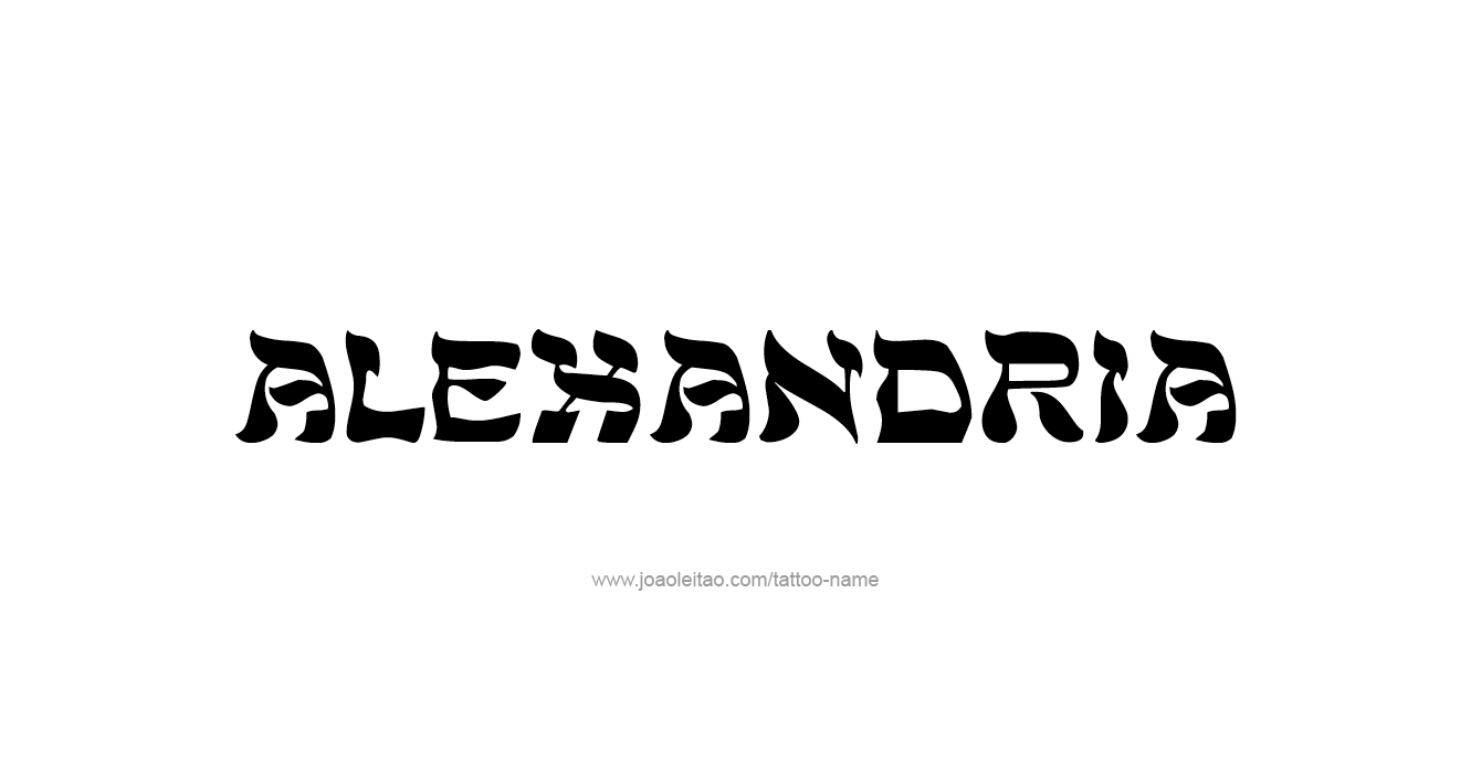 Tattoo Design  Name Alexandria   