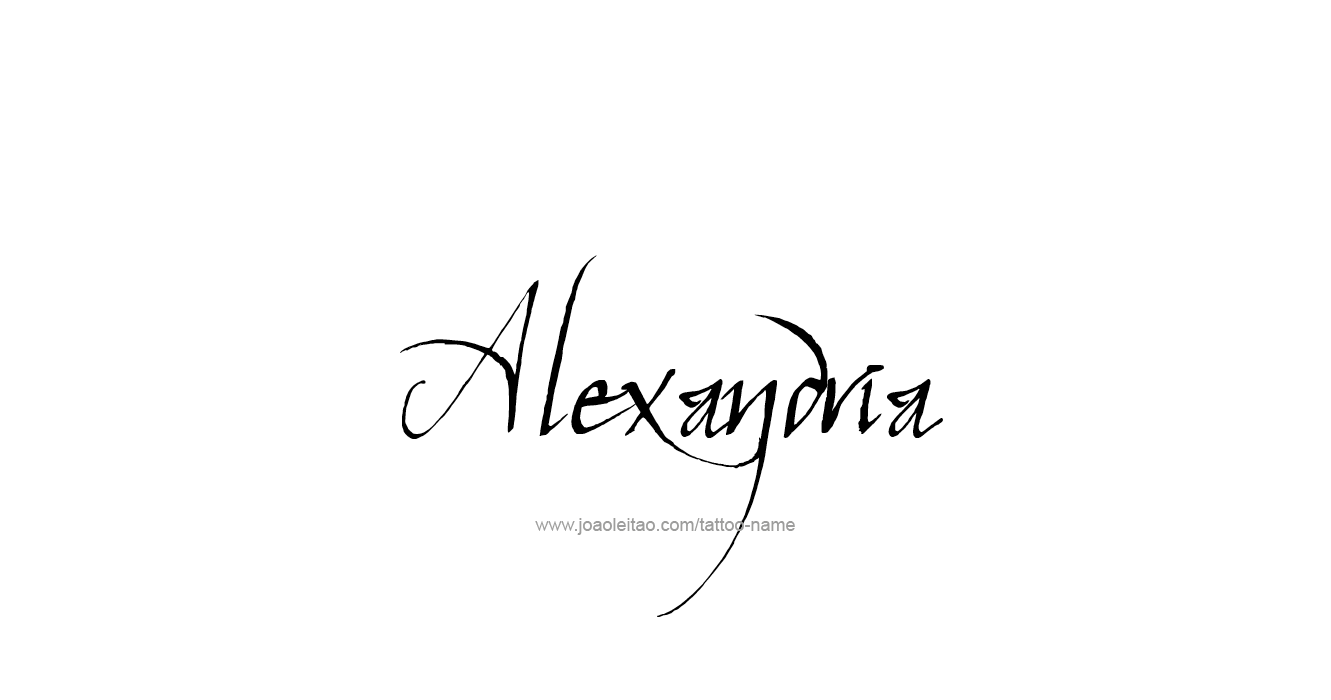 Tattoo Design  Name Alexandria   