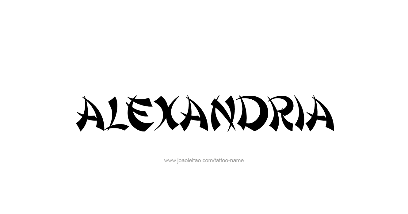 Tattoo Design  Name Alexandria