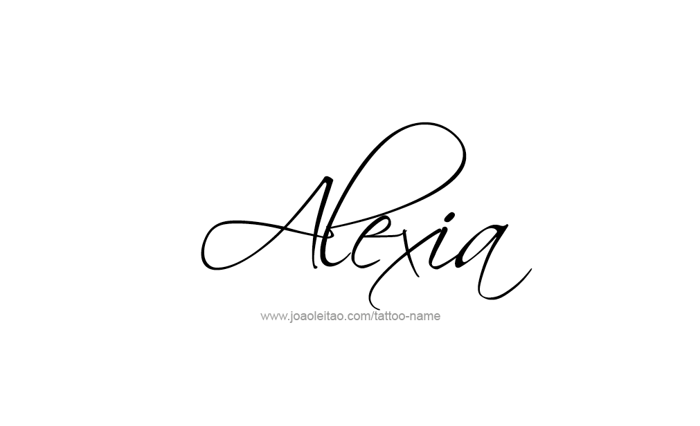 Tattoo Design  Name Alexia   