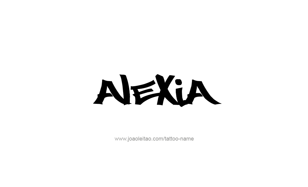 Tattoo Design  Name Alexia   