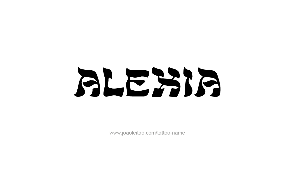 Tattoo Design  Name Alexia   