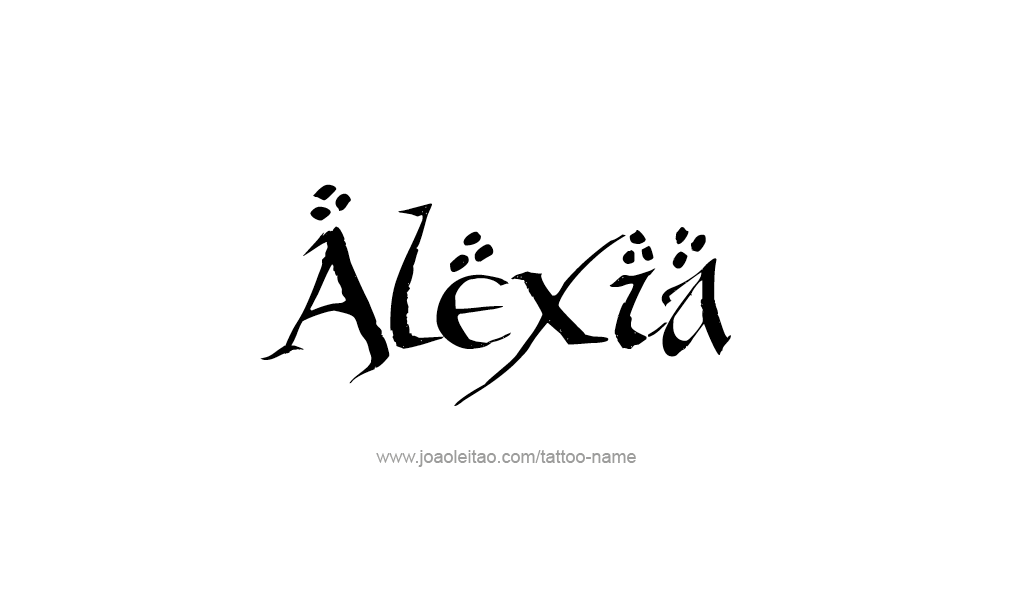 Tattoo Design  Name Alexia   