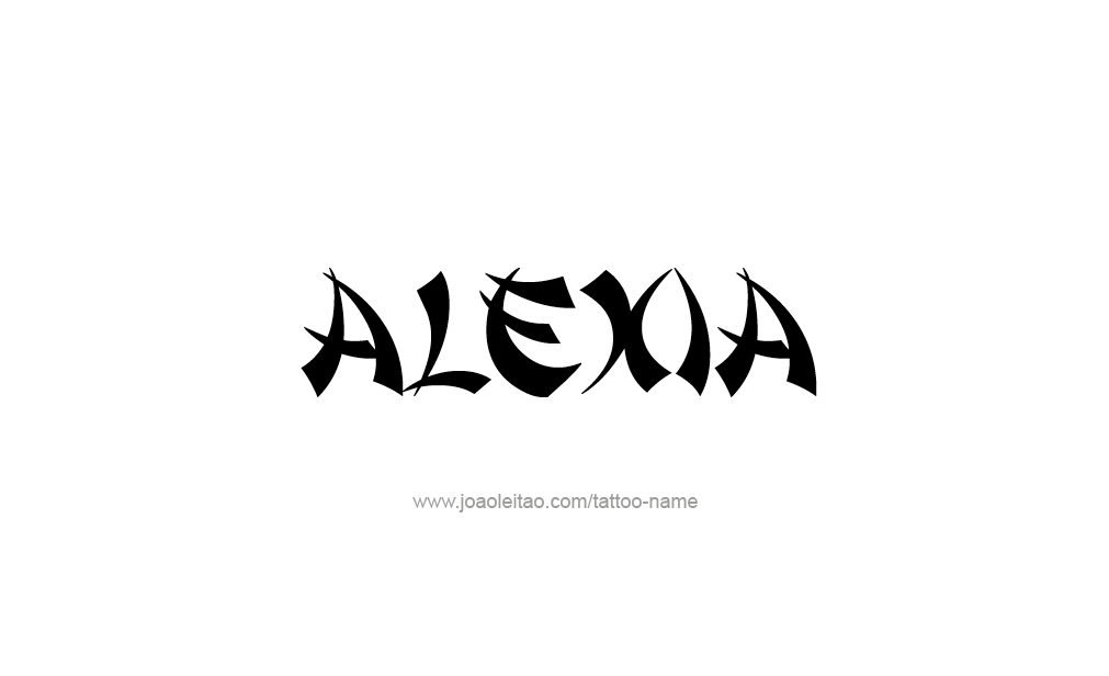 Tattoo Design  Name Alexia   