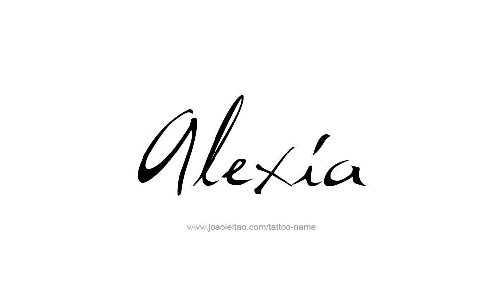 Tattoo Design  Name Alexia   