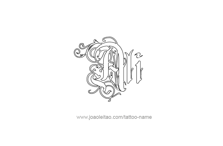 Tattoo Design  Name Ali   