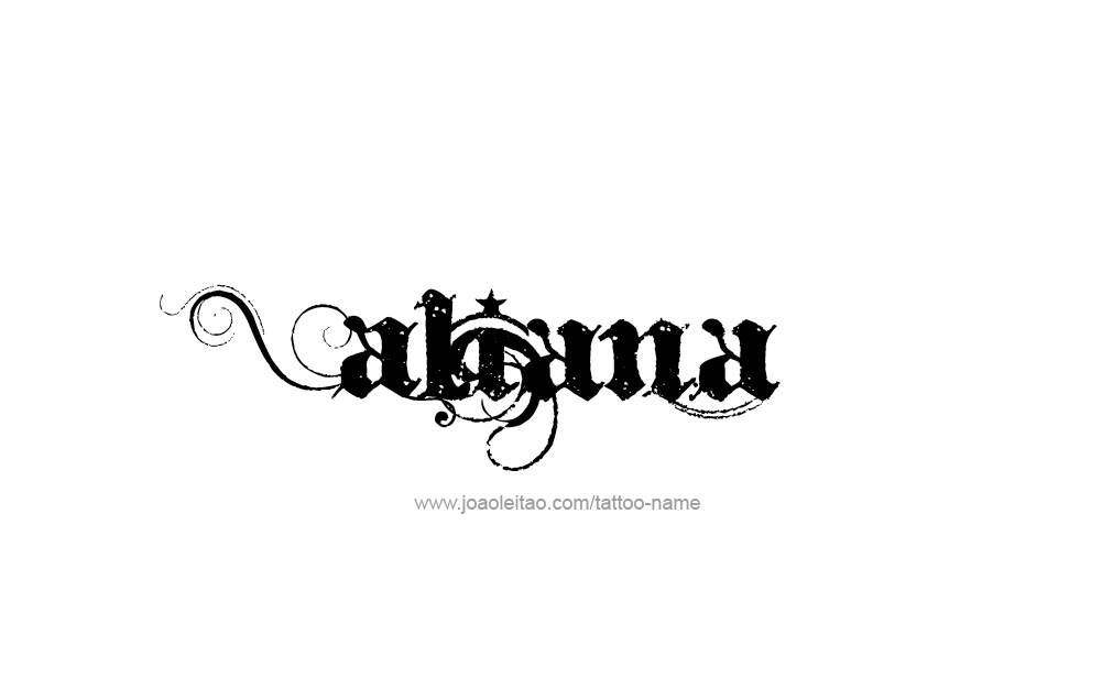 Tattoo Design  Name Aliana   