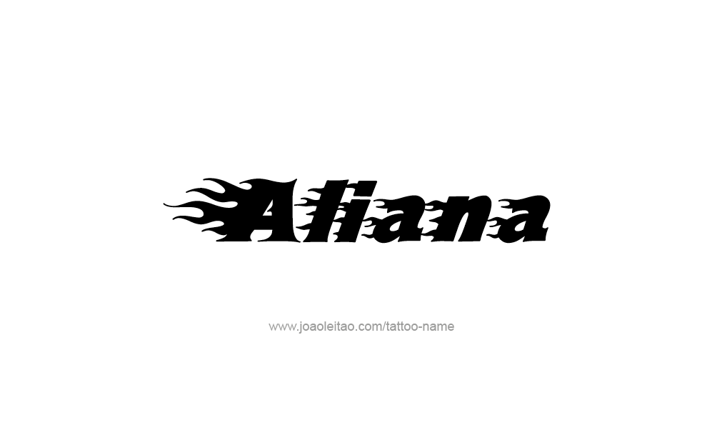 Tattoo Design  Name Aliana   