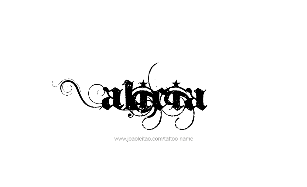 Tattoo Design  Name Alicia   