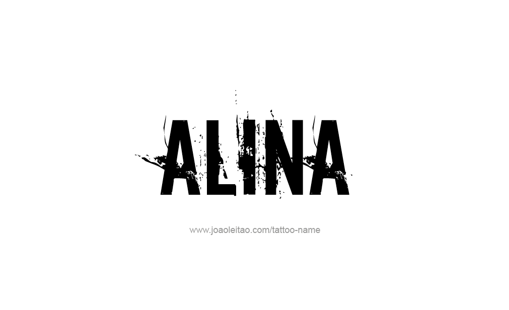 Tattoo Design  Name Alina   