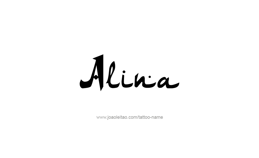 Tattoo Design  Name Alina   