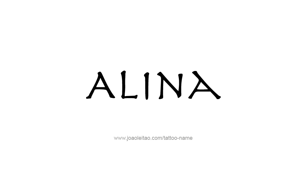 Tattoo Design  Name Alina   