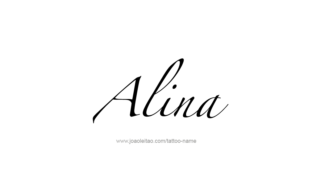 Tattoo Design  Name Alina   