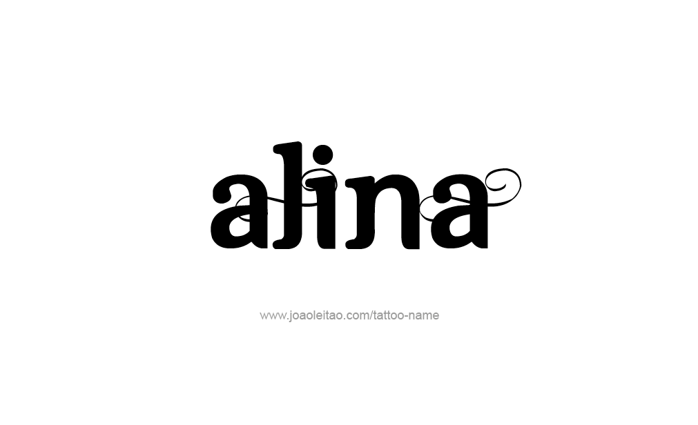 Tattoo Design  Name Alina   