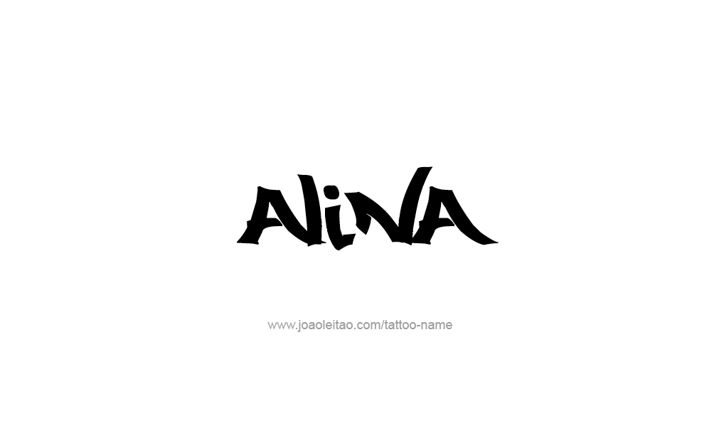 Tattoo Design  Name Alina   