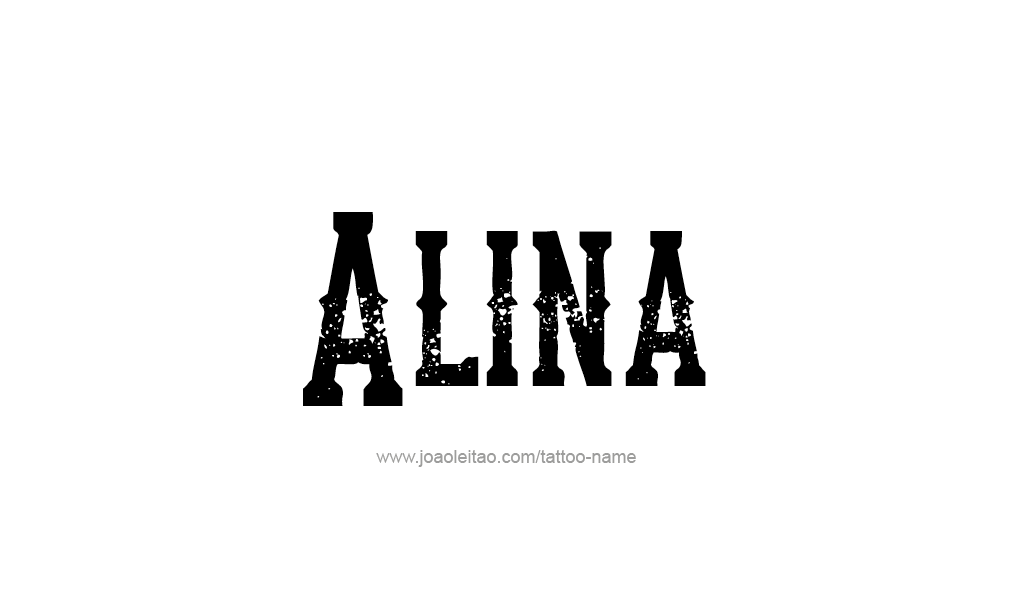 Tattoo Design  Name Alina   