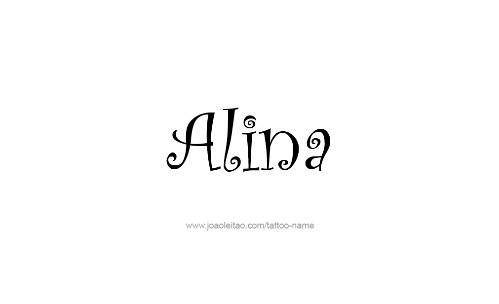 Tattoo Design  Name Alina   