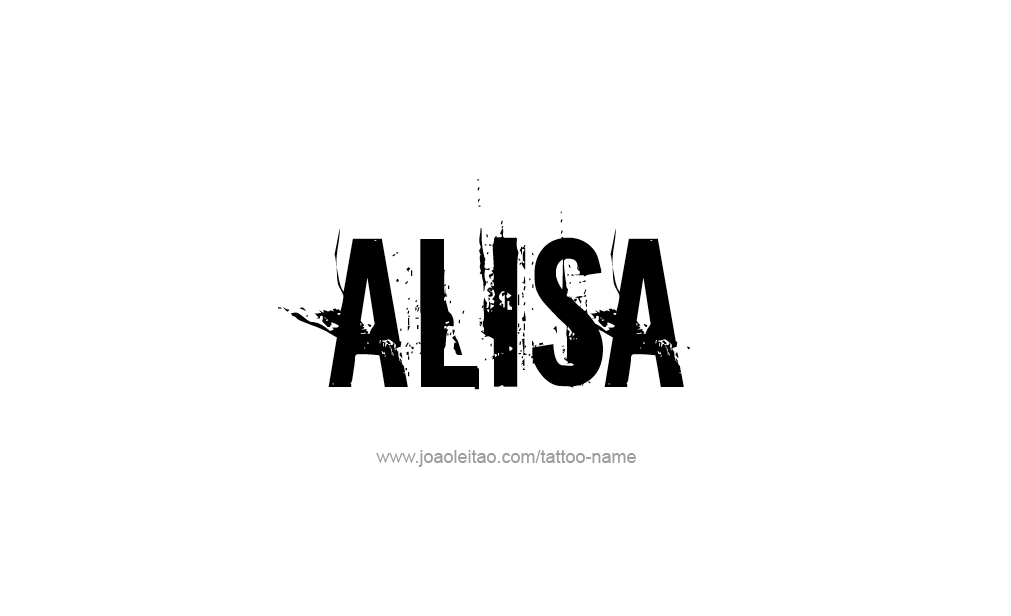 Tattoo Design  Name Alisa   