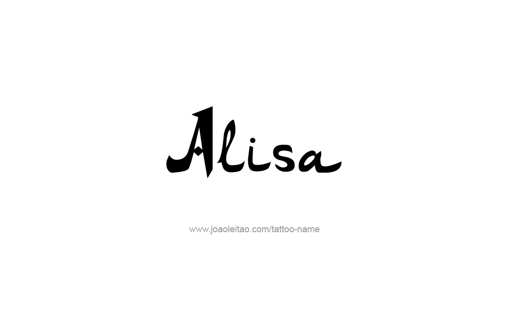 Tattoo Design  Name Alisa   