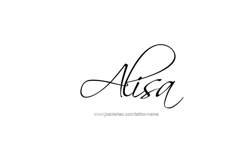 Tattoo Design  Name Alisa   