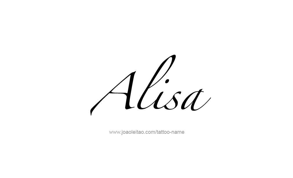 Tattoo Design  Name Alisa   