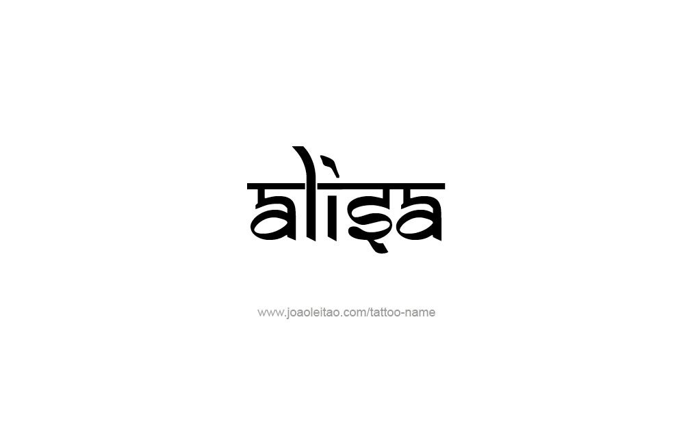 Tattoo Design  Name Alisa   