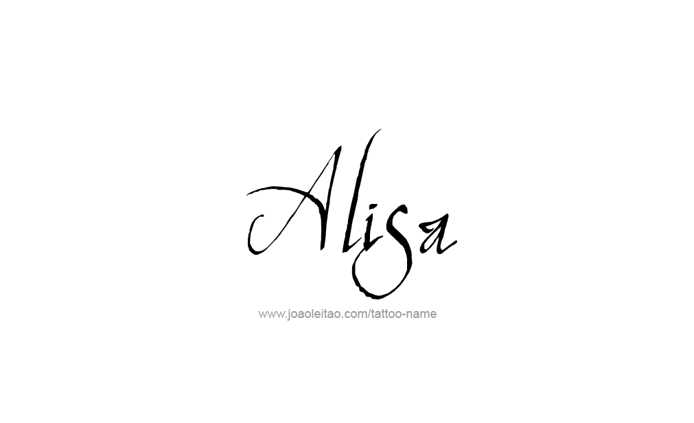 Tattoo Design  Name Alisa   