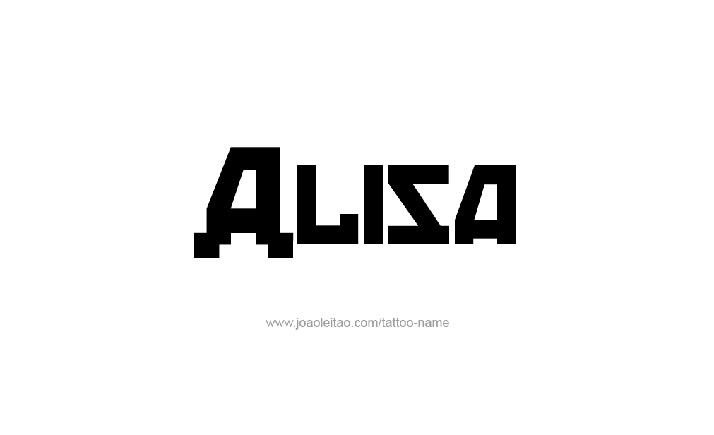 Tattoo Design  Name Alisa   