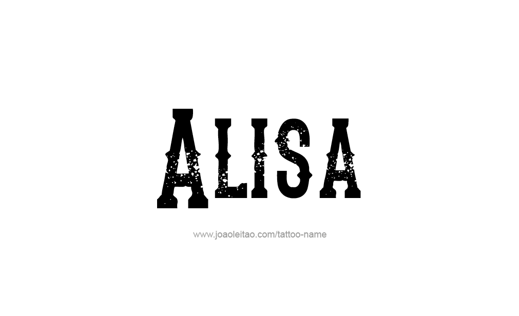 Tattoo Design  Name Alisa   