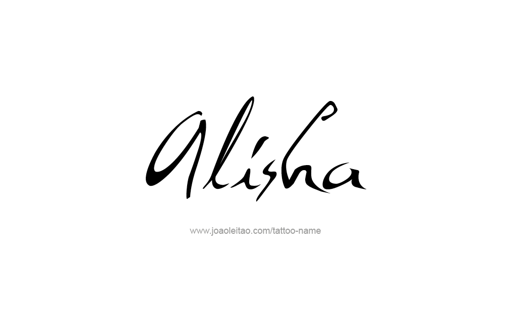 Tattoo Design  Name Alisha   