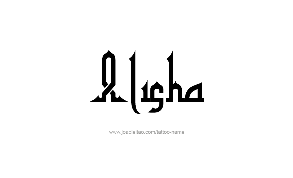 Tattoo Design  Name Alisha   