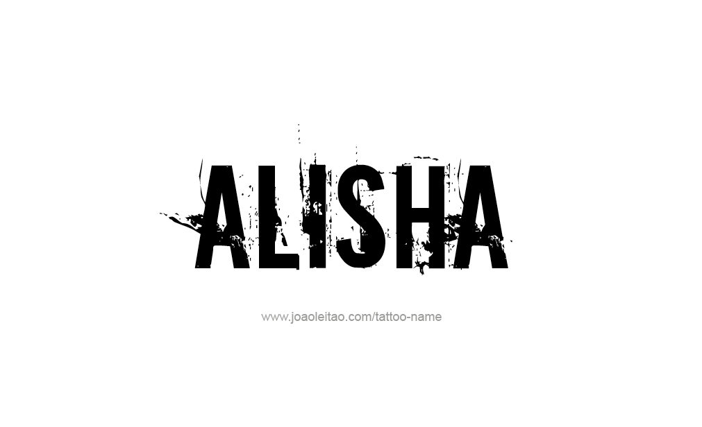 Tattoo Design  Name Alisha   